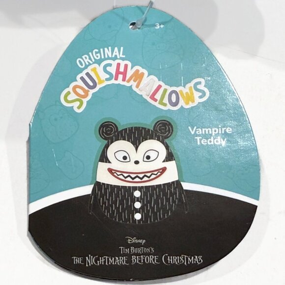 Squishmallows - Vampire Teddy, 8 Inch from Nightmare Before Christmas, 2024 - Picture 6 of 8